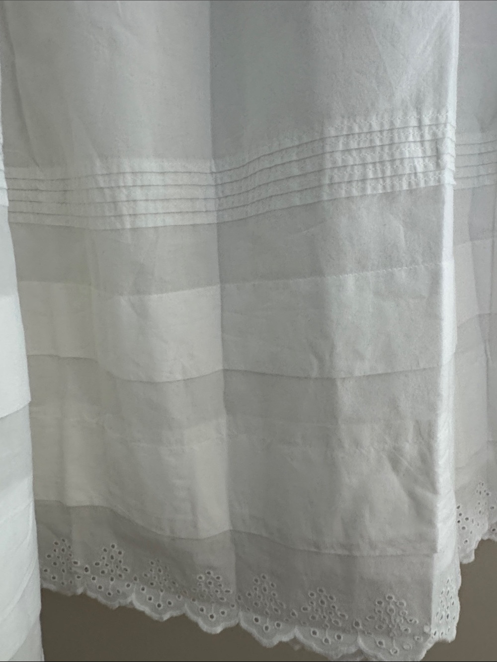 NWT Loft White Tiered Cotton Midi Skirt - Picture 3 of 5